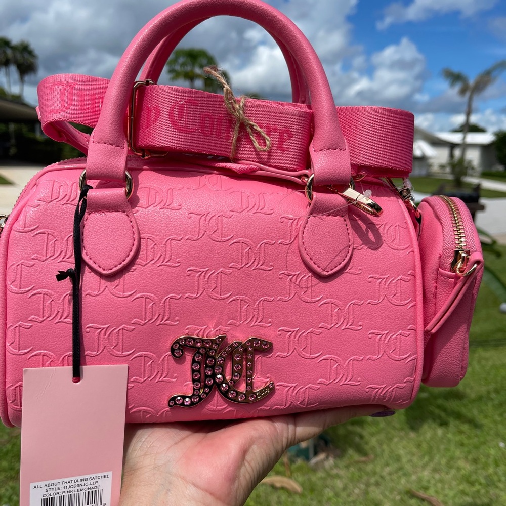 Juicy Couture Pink Satchel and Pouch Set - Picture 7 of 14